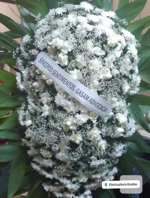 COROA DE FLORES GRANDE 01 UNIDADE