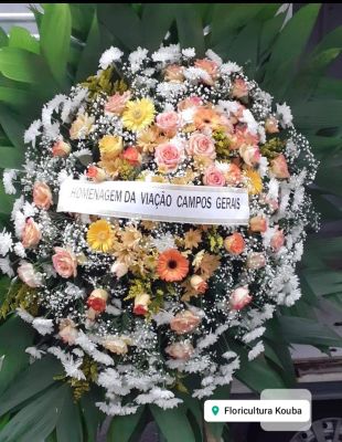 COROAS DE FLORES GRANDE 01 UNIDADE