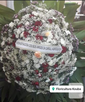 COROA DE FLORES MÉDIA 01 UNIDADE