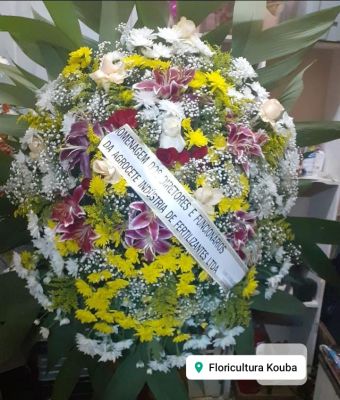 COROA DE FLORES MÉDIA 01 UNIDADE