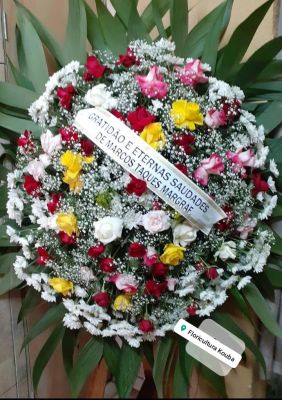 COROA DE FLORES MÉDIA 01 UNIDADE