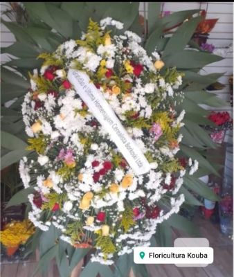 COROAS DE FLORES MÉDIA 01 UNIDADE