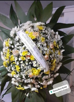 COROA DE FLORES TRADICIONAL 01 UNIDADE